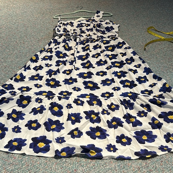 NWT Pepaloves X-small Blue Flowers Maxi Dress - Picture 9 of 14